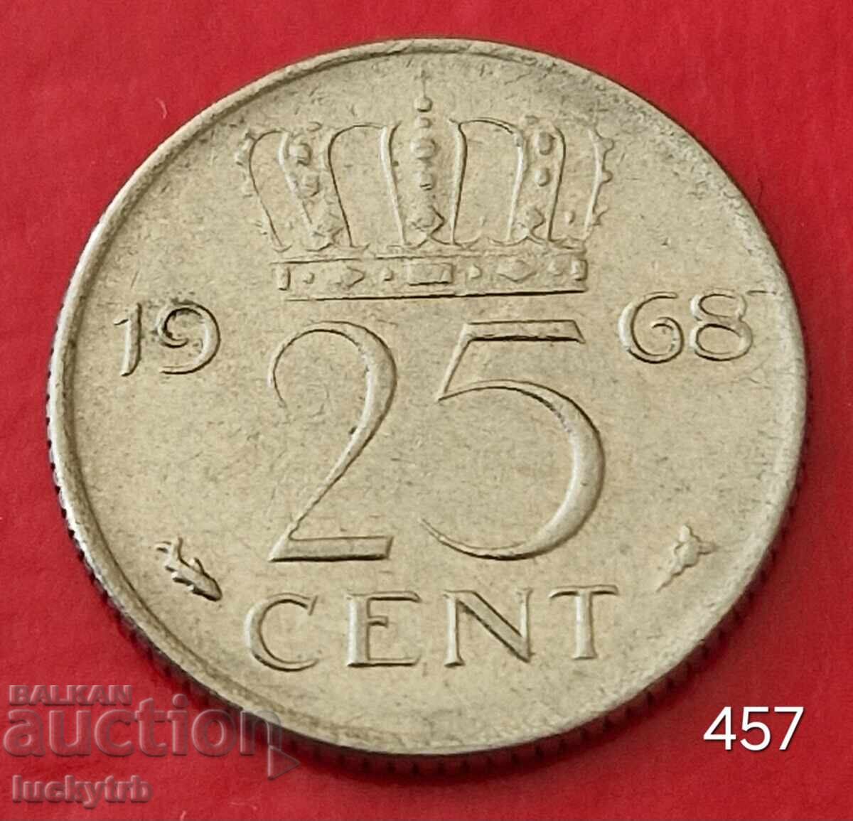 25 λεπτά 1968 - Ολλανδία 25 λεπτά 1968 - Ολλανδία