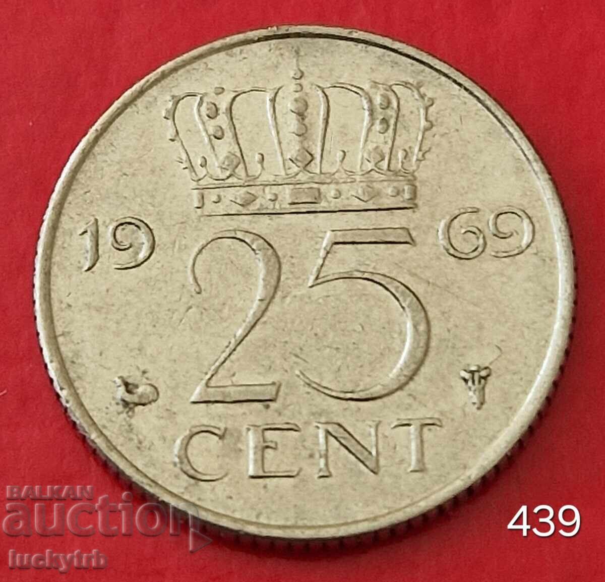 25 cenți 1969 - Olanda