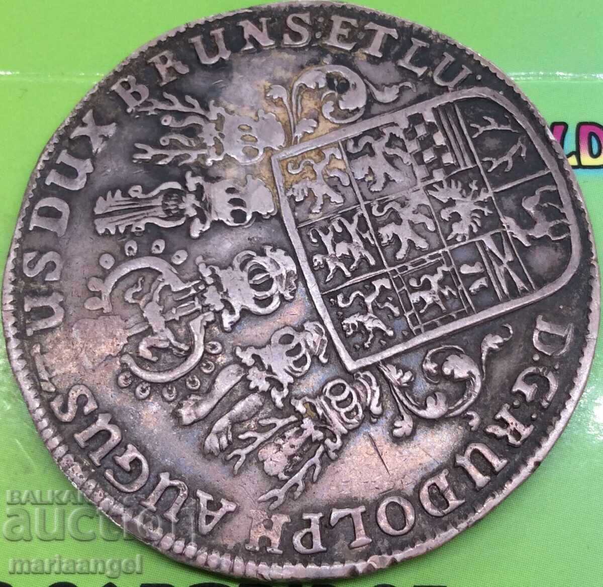 Livrarea Taler 1673 Germania Braunschweig Rudolf August 28.74g Ag