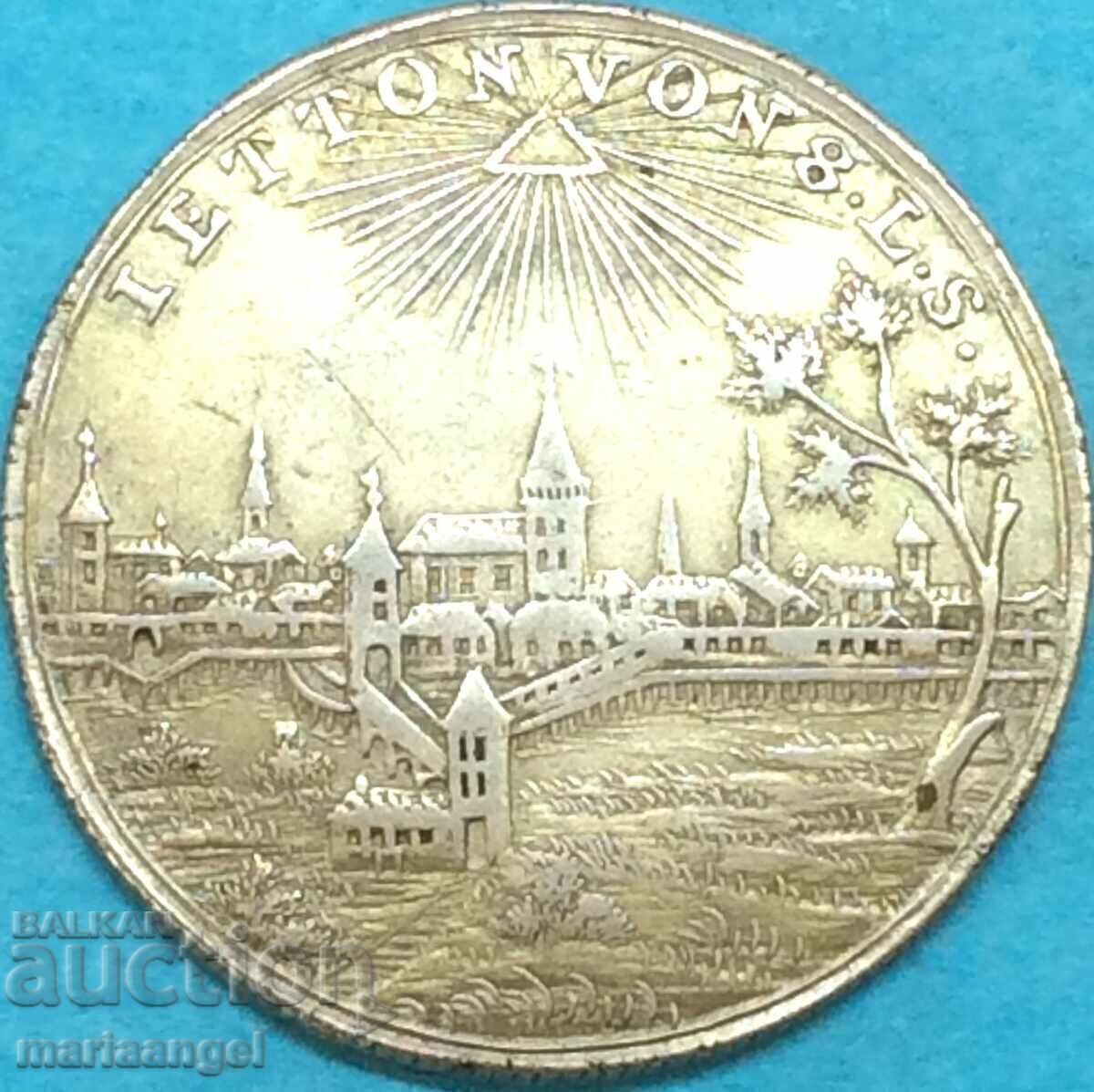 Margravul Hristos. Friedr. Carl Alder Gulden 1757-1791 Schwabach