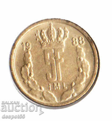 1992. Luxemburg. Plic numismatic - franc luxemburghez cu preț € 6.39 | 12.50 BGN 1992. Luxemburg. Plic numismatic - franc luxemburghez cu preț € 6.39 | 12.50 BGN