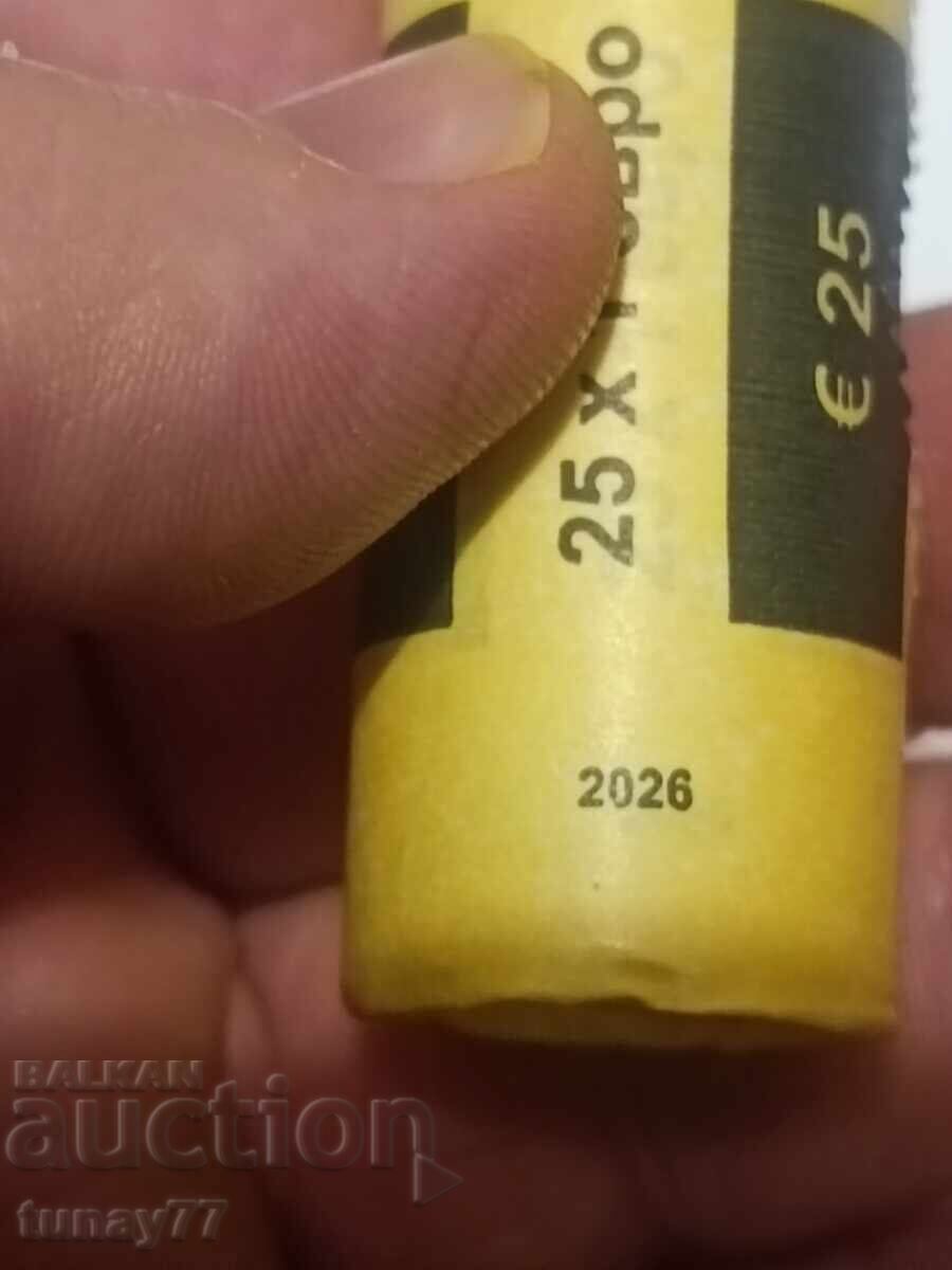 Licitație Fisă bancară BNB. Bulgaria - 25 x 1 Euro., 2026 - UNC