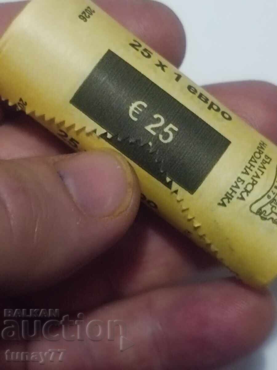 Livrarea Fisă bancară BNB. Bulgaria - 25 x 1 Euro., 2026 - UNC