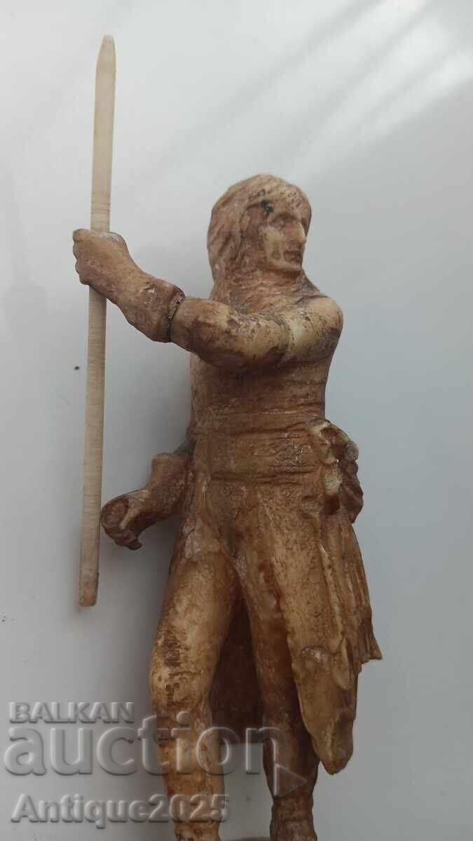 Auction French Revolutionary with Flag - Carved Bone Figure Auction French Revolutionary with Flag - Carved Bone Figure