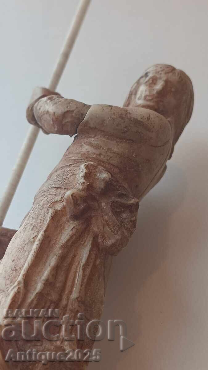 French Revolutionary with Flag - Carved Bone Figure - 7 French Revolutionary with Flag - Carved Bone Figure - 7