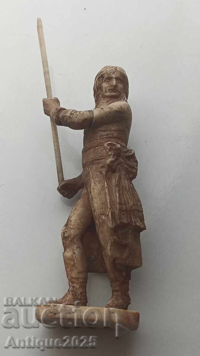 French Revolutionary with Flag - Carved Bone Figure French Revolutionary with Flag - Carved Bone Figure