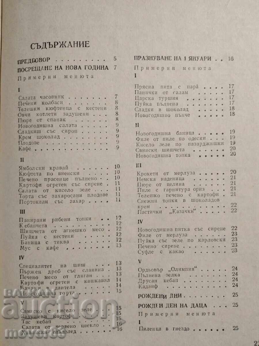 Delivery of Culinary spectrum. 1983 year