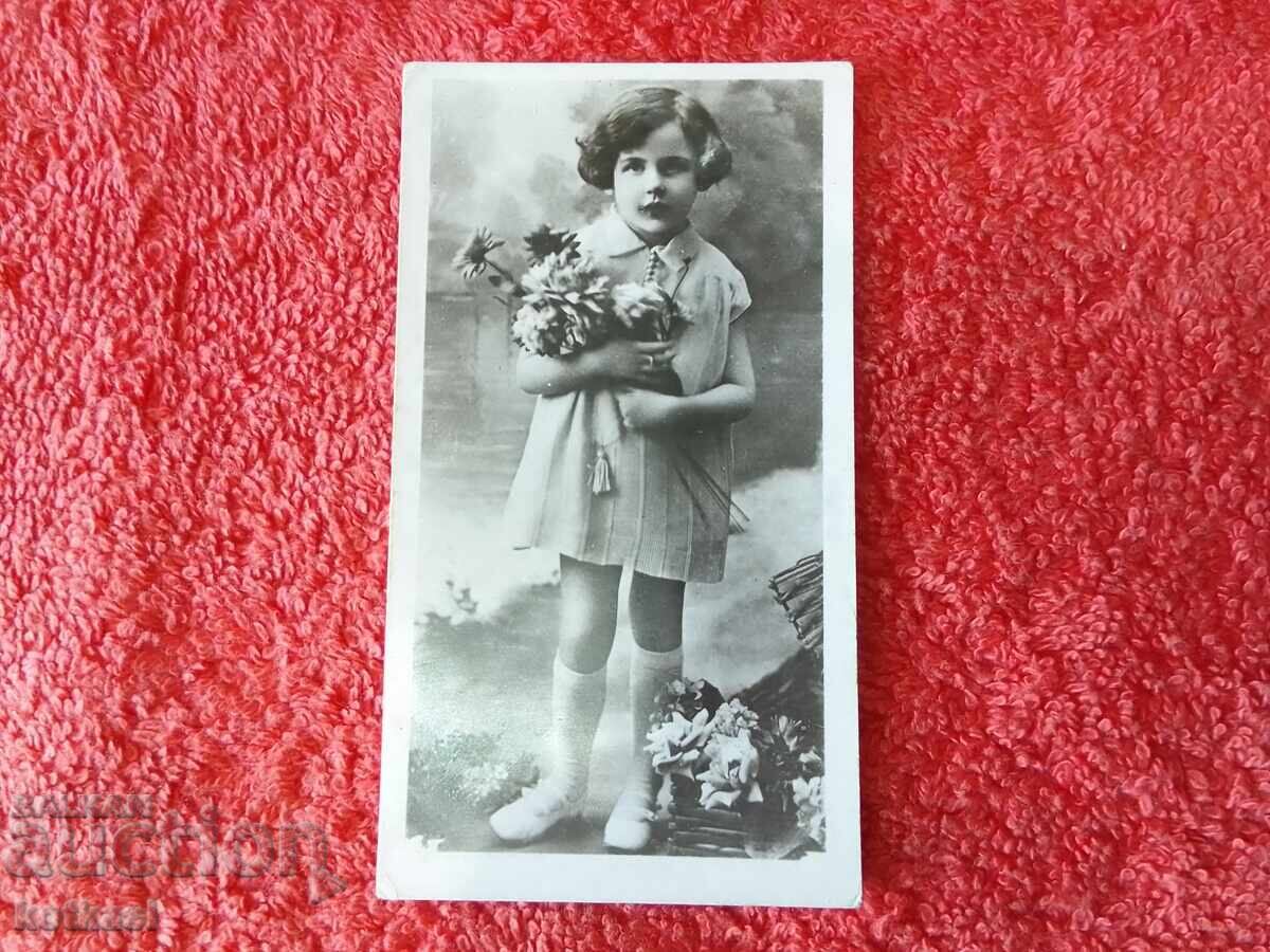 Аукцион Стара снимка на дете момиче  1942 г.