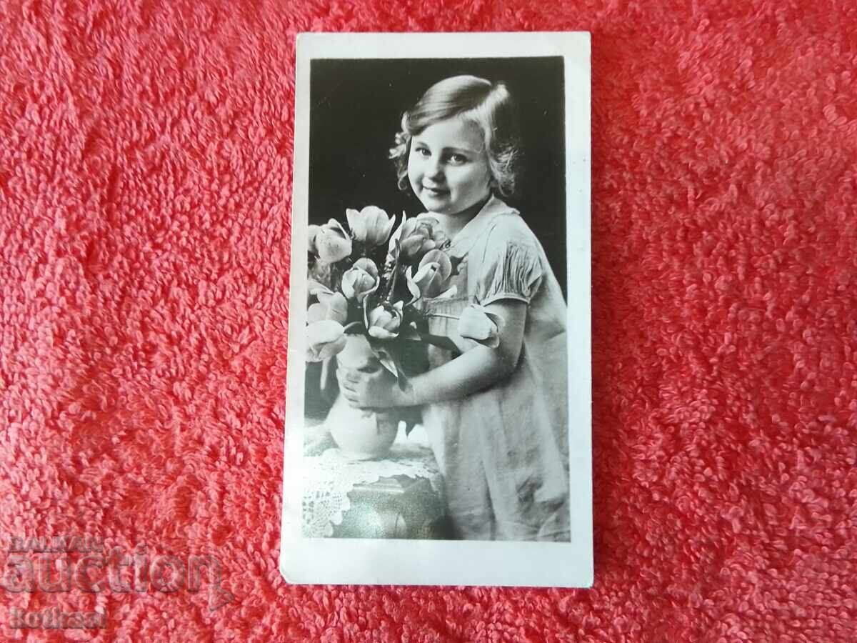 Аукцион Стара снимка на дете момиче  1942 г.