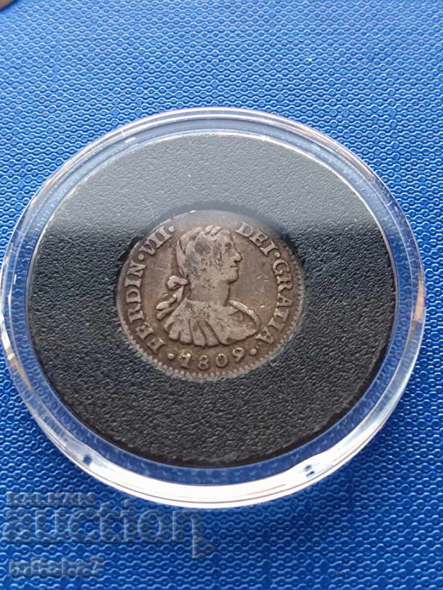 1/2 real 1809, Mexic cu preț € 33.75 | 66.01 BGN
