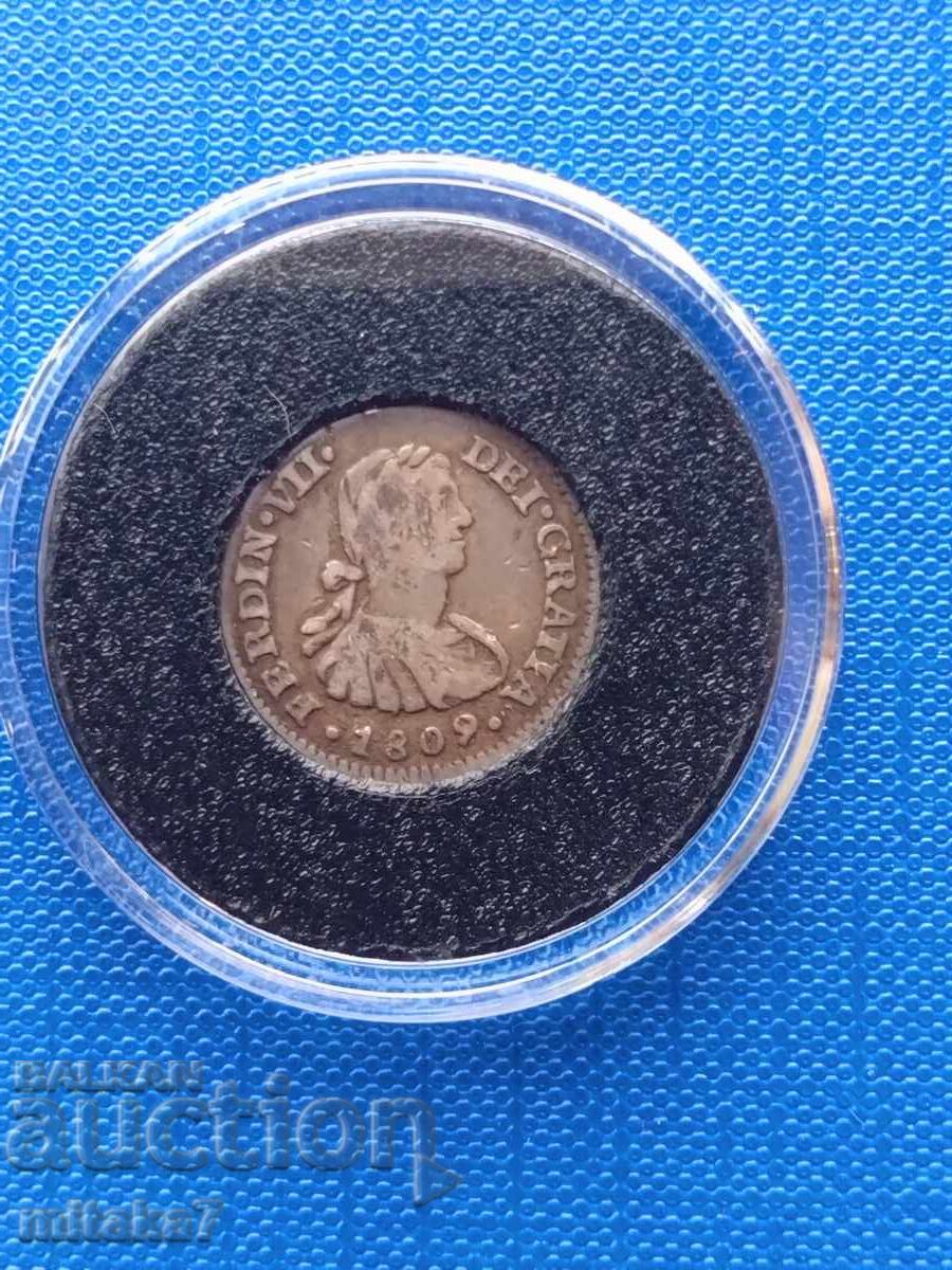 1/2 real 1809, Mexic