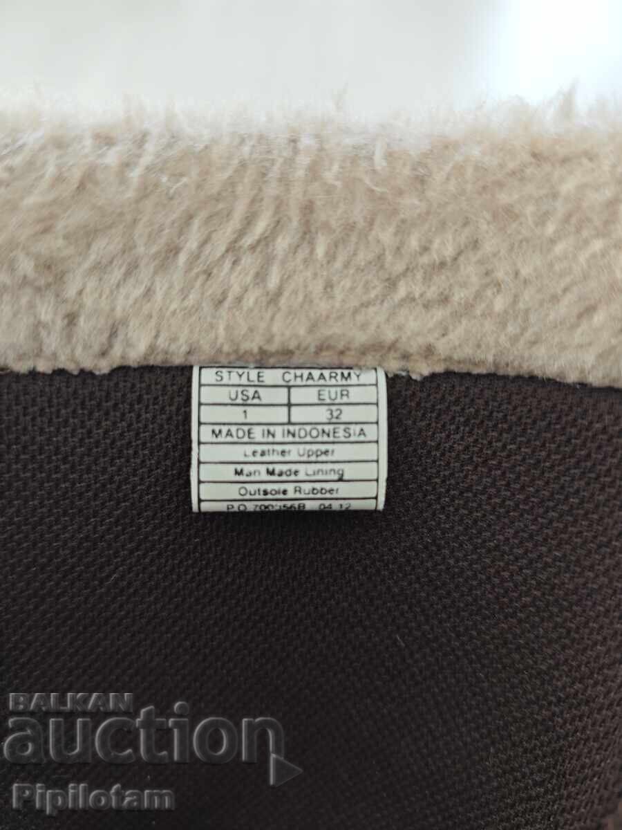 Аукцион Детски ботуши естествена кожа Аукцион Детски ботуши естествена кожа