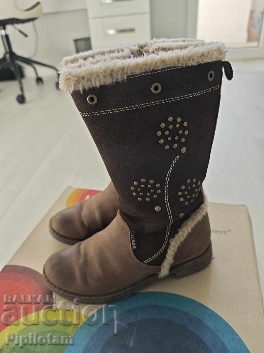 Детски ботуши естествена кожа Детски ботуши естествена кожа