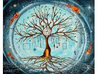 Copacul vieții - Ira Mo (I.Movchan). Ulei, 50x40