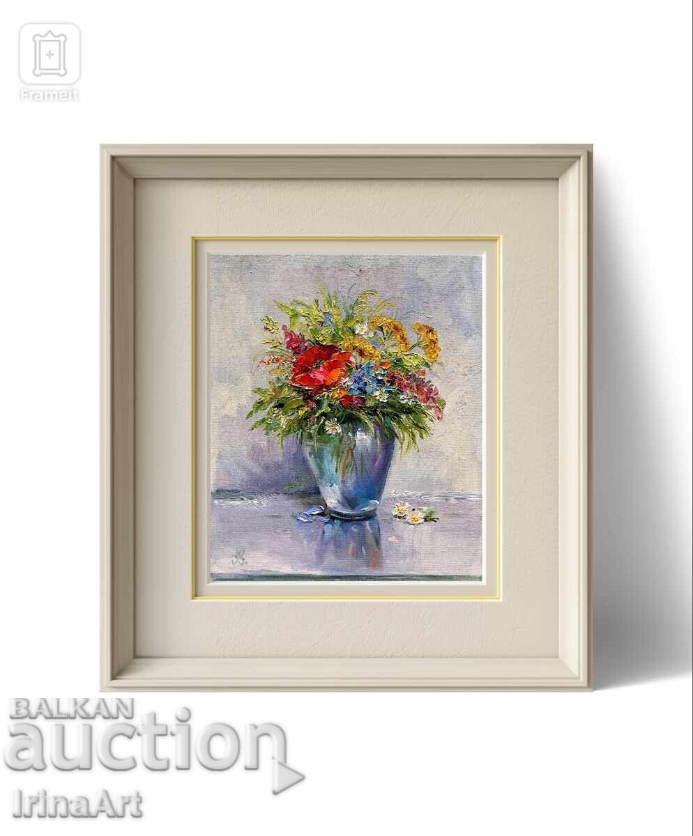 Buchet de vară - I. Vodiană. Ulei pe pânză, 30x25 cm - 5