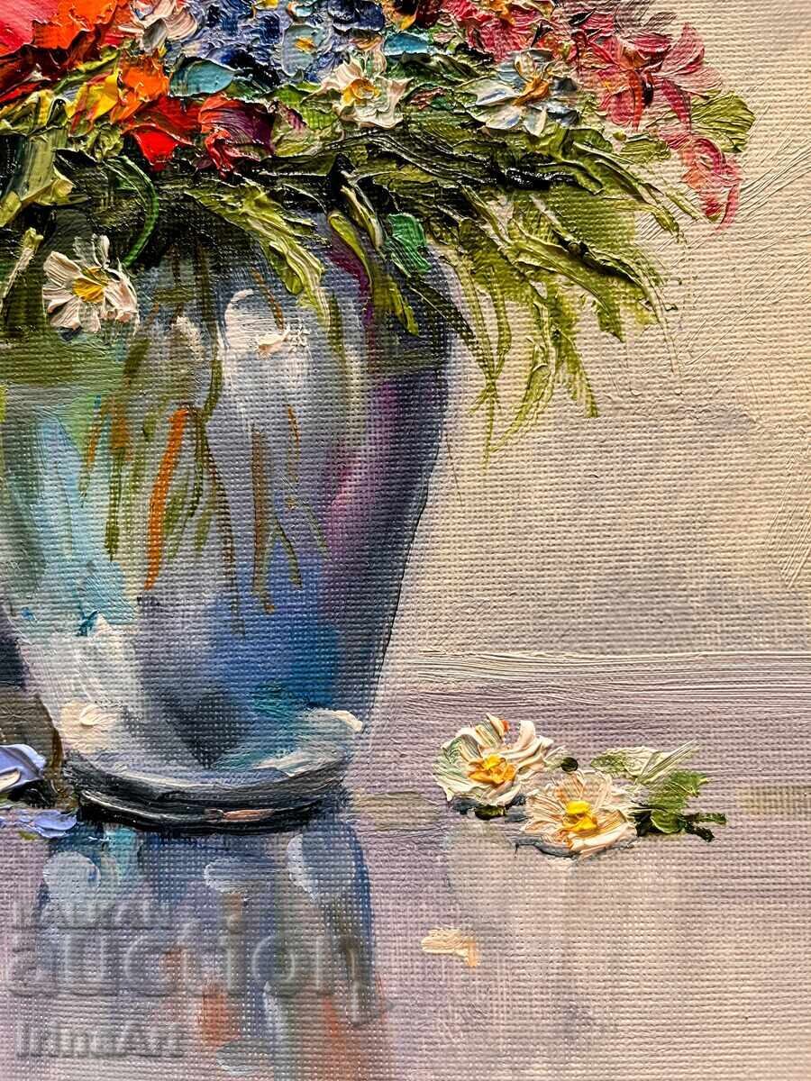 Buchet de vară - I. Vodiană. Ulei pe pânză, 30x25 cm - 8