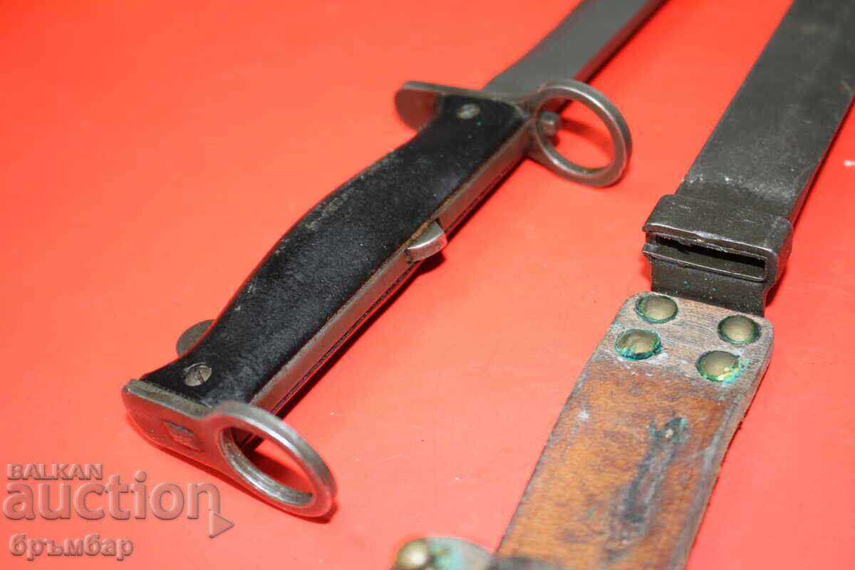 Baionetă franceză pentru pușcă MAS M56. Excelentă - 7