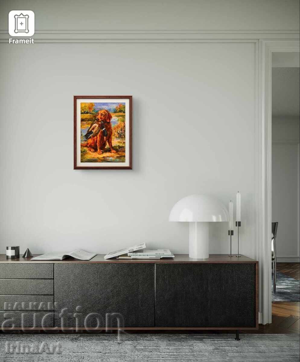 Успешен лов - И. Водяна. Масло, платно, 40х30 см - 6