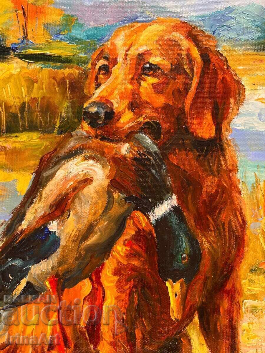 Успешен лов - И. Водяна. Масло, платно, 40х30 см - 7