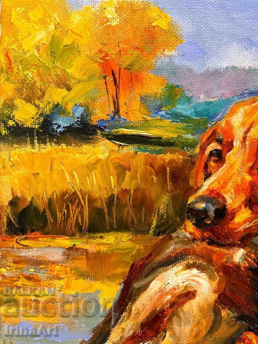 Успешен лов - И. Водяна. Масло, платно, 40х30 см - 10