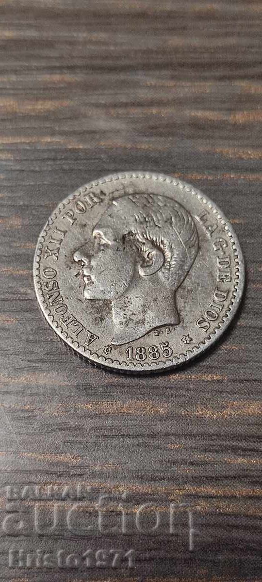 50 centimos 1885