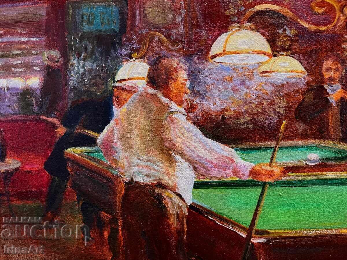 Le Billiard - И. Водяна. Масло, платно, 70х50 см - 6