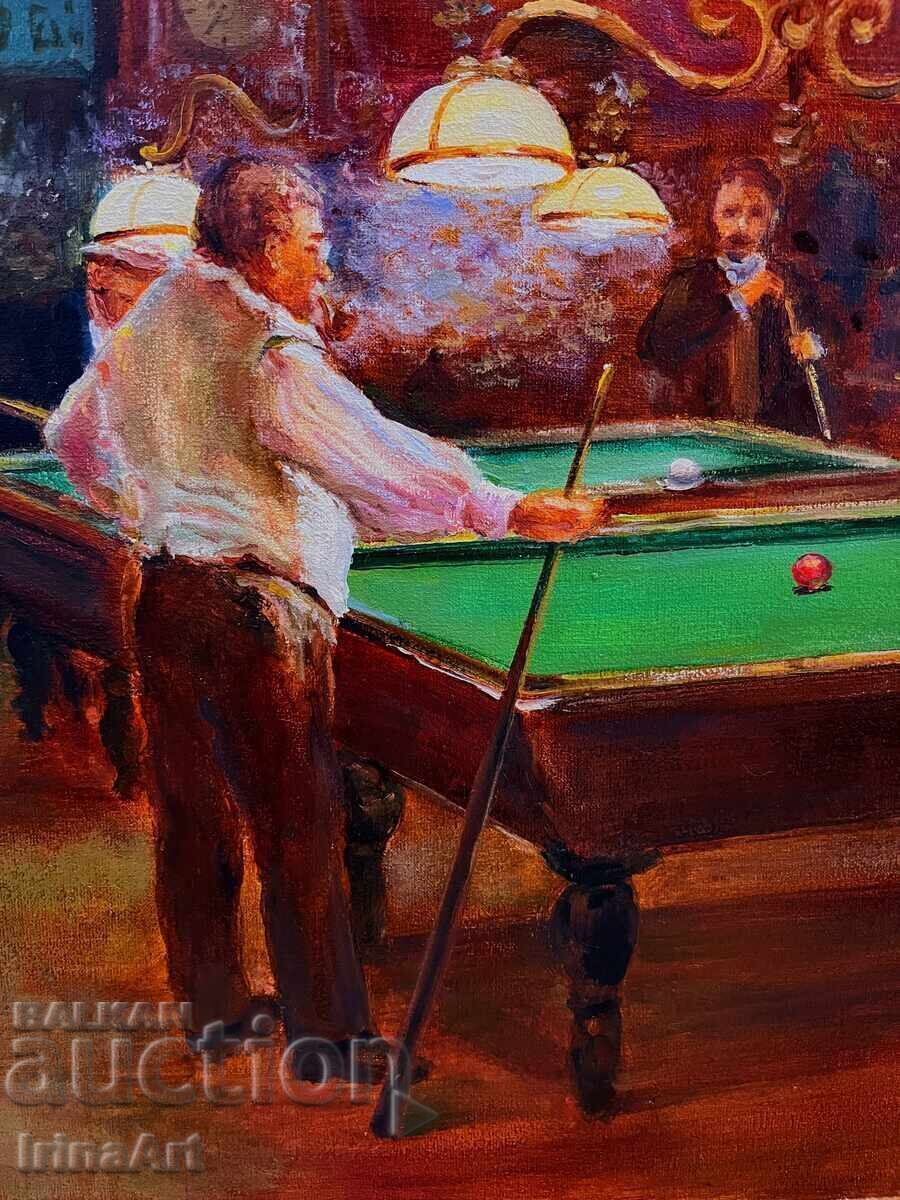 Le Billiard - И. Водяна. Масло, платно, 70х50 см - 11