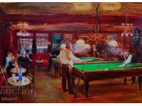 Le Billiard - I. Vodiană. Ulei pe pânză, 70x50 cm