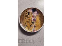 Υπέροχη πορσελάνη "Το Φιλί" του Γκούσταβ Κλιμτ, επιτοίχιο πάνελ