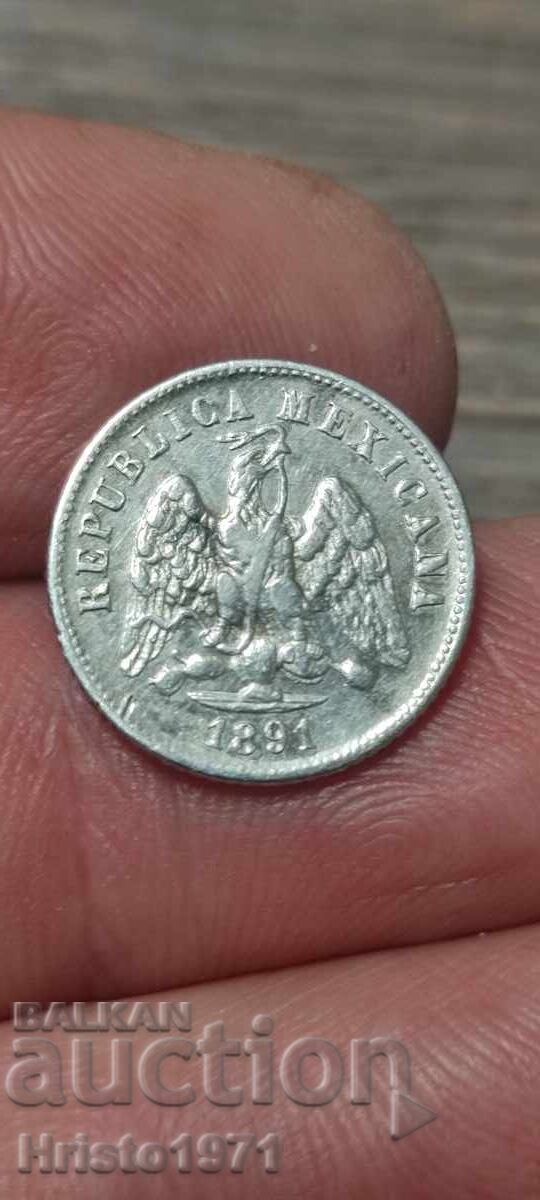 10 centavos 1891 Mexic cu preț € 23.00 | 44.98 BGN