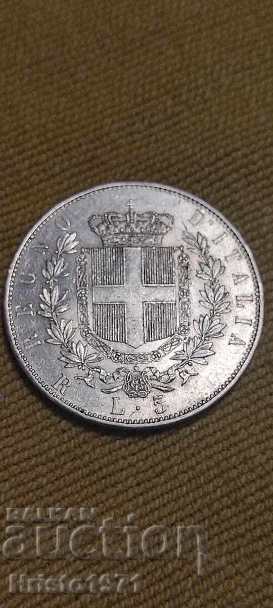 5 лири 1876 с цена € 61.36 | 120.01 лв.