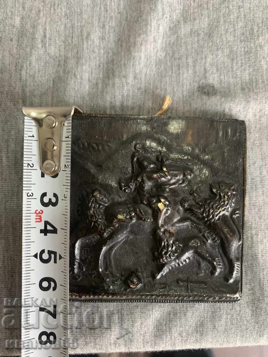 Delivery of Knight Attacked by Three Lions