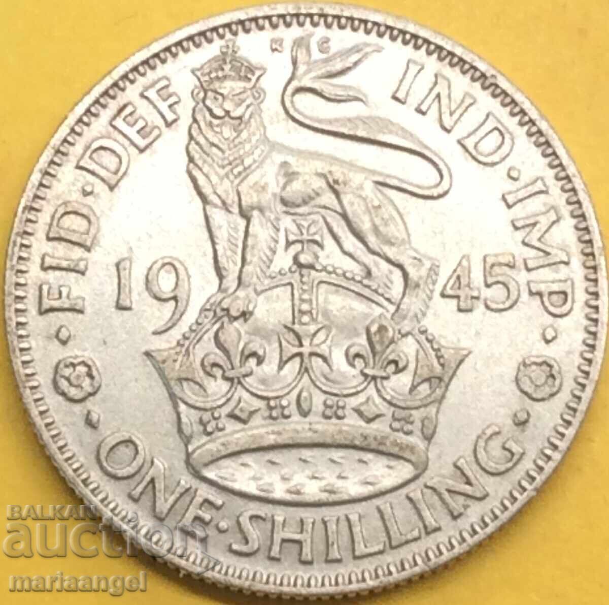1 șiling 1945 Marea Britanie George V ARGINT - 7