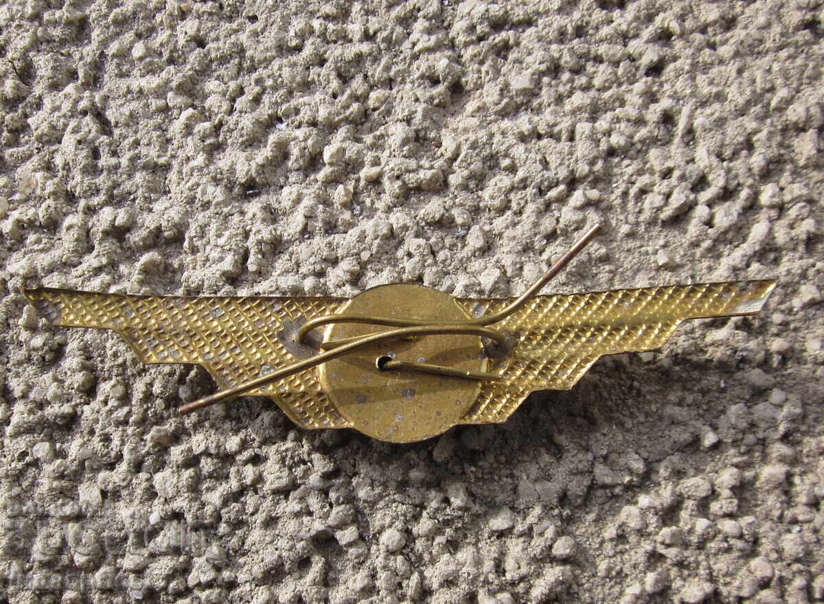 Bulgarian Pilot Badge Early Social Era - 5 Bulgarian Pilot Badge Early Social Era - 5
