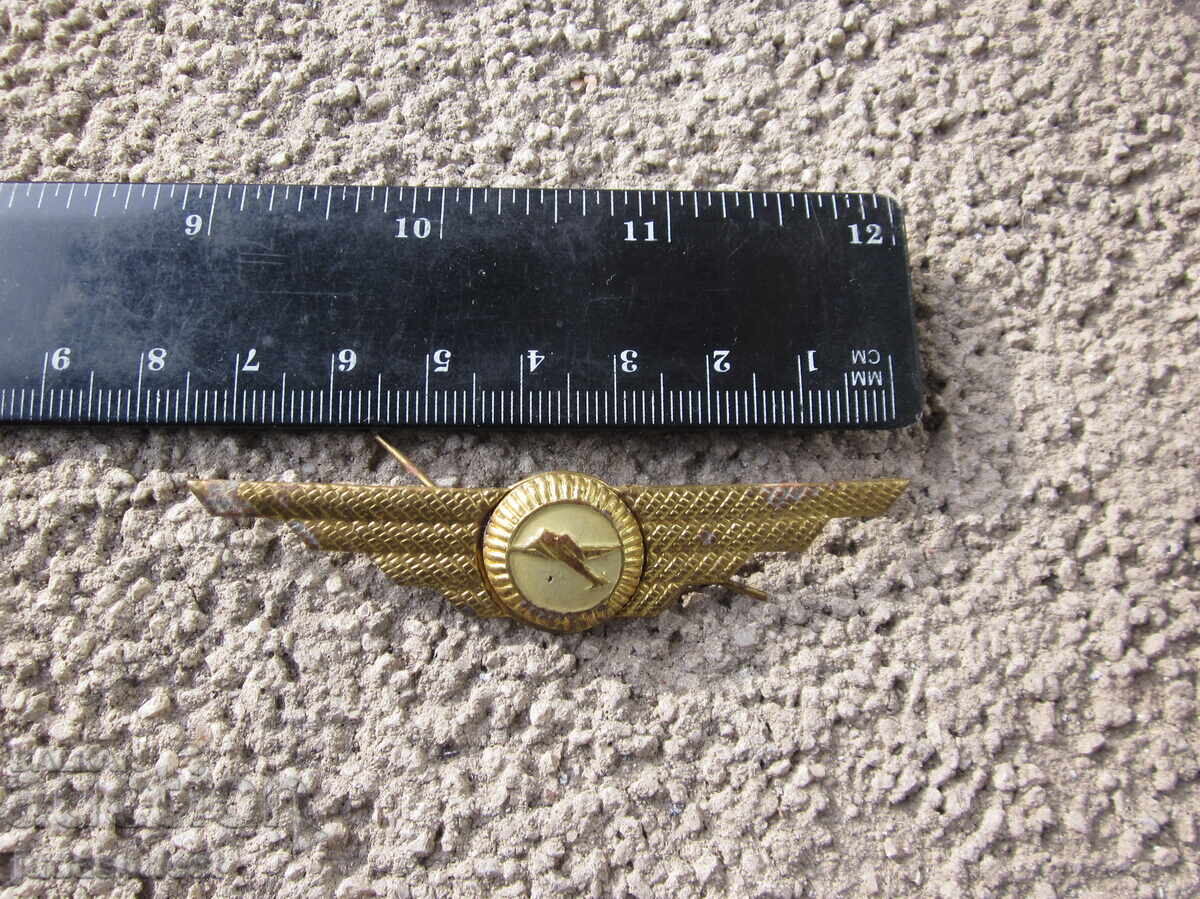 Bulgarian Pilot Badge Early Social Era - 6 Bulgarian Pilot Badge Early Social Era - 6