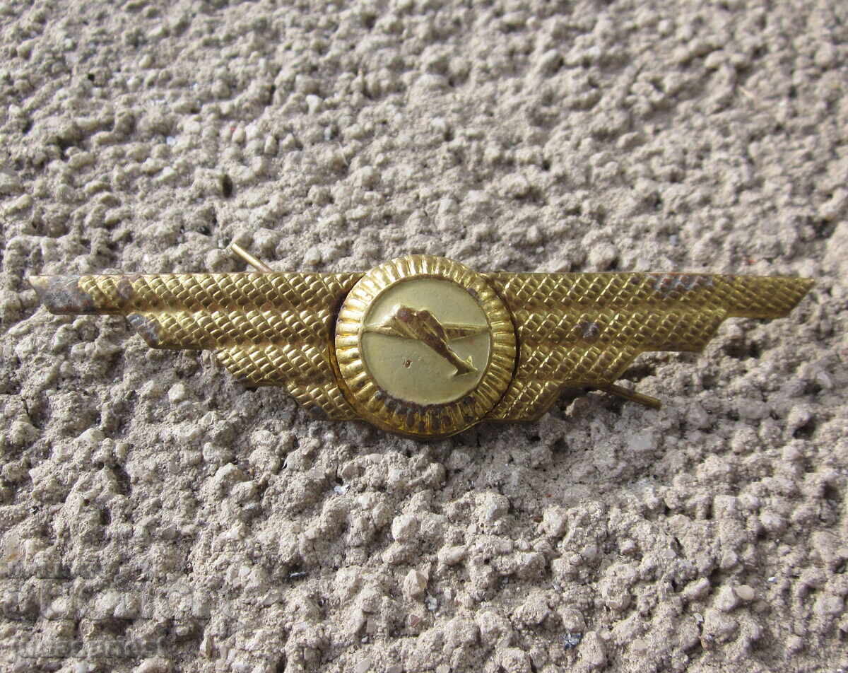 Bulgarian Pilot Badge Early Social Era Bulgarian Pilot Badge Early Social Era