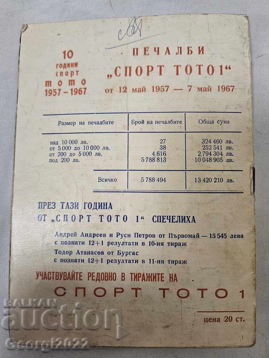 Levski Autumn 1967-1968 Program - 5