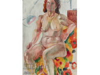 Картина маслени бои голо тяло