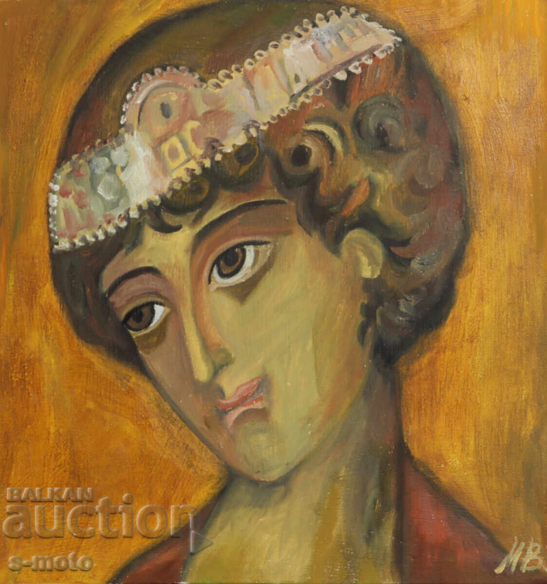 Licitație Tablou contemporan ulei, tematică religioasă Licitație Tablou contemporan ulei, tematică religioasă