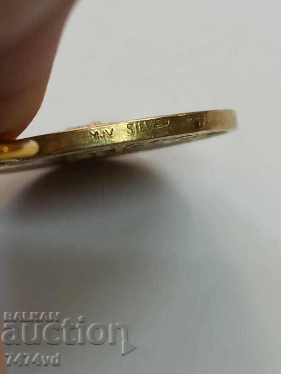 Delivery of Rare Swedish Royal Medal - Silver with Gilding, MJV 1957