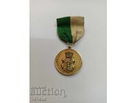 Σπάνιο σουηδικό βασιλικό μετάλλιο – ασήμι με επιχρύσωση, MJV 1957