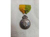 Silver medal Gustav VI, well-preserved condition