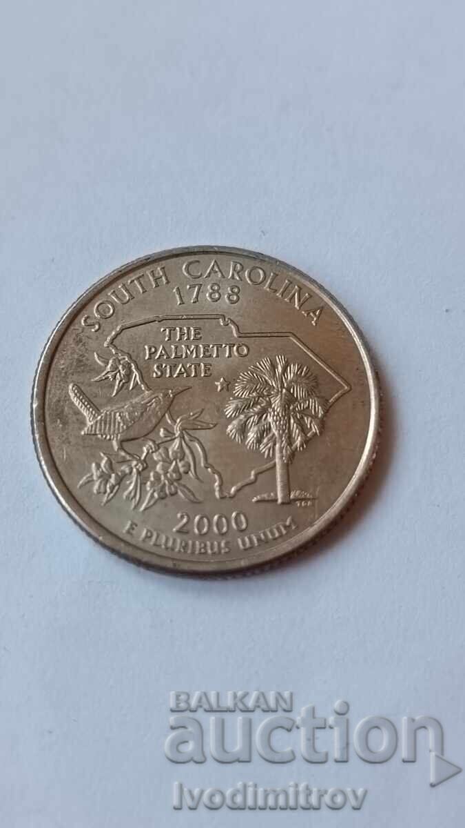 САЩ 25 цента 2000 D South Carolina