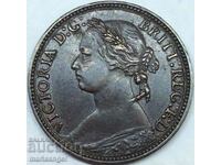 Marea Britanie 1 Farthing 1875 Victoria bronz