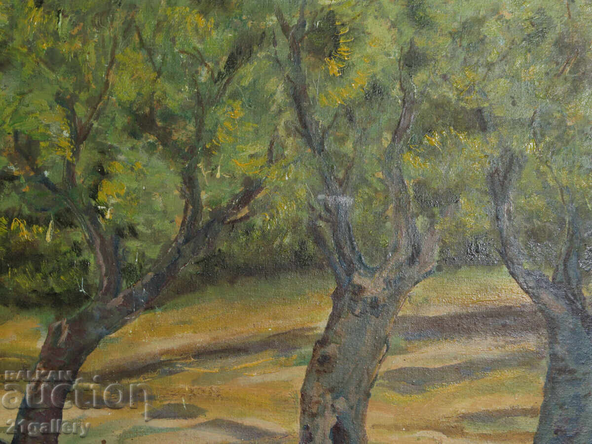 Oil painting forest landscape 1980 - 5 Oil painting forest landscape 1980 - 5