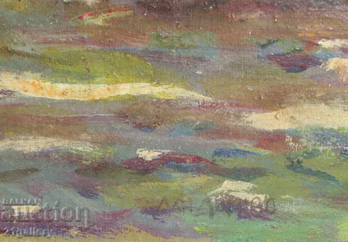 Oil painting forest landscape 1980 - 6 Oil painting forest landscape 1980 - 6