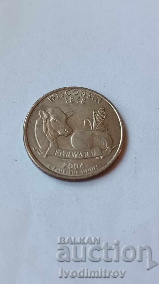USA 25 Cents 2004 P Wisconsin