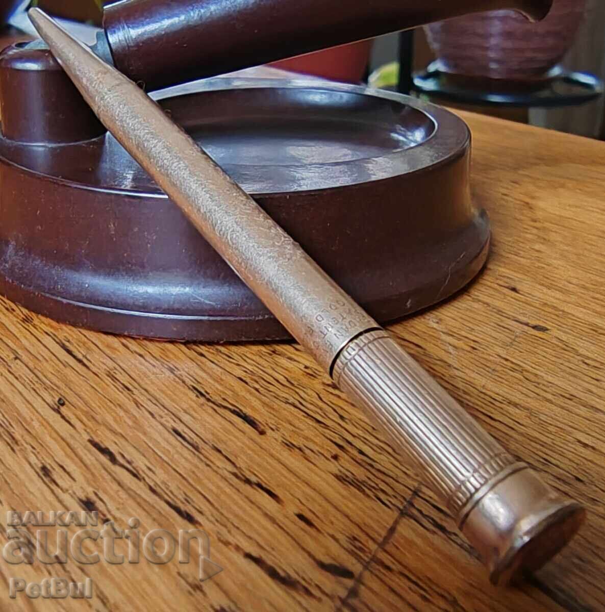 Стар Позлатен Механичен Молив Пиромолив Mordan Everpoint - 6