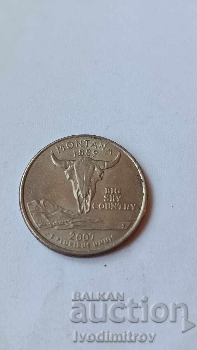 SUA 25 Cent 2007 P Montana