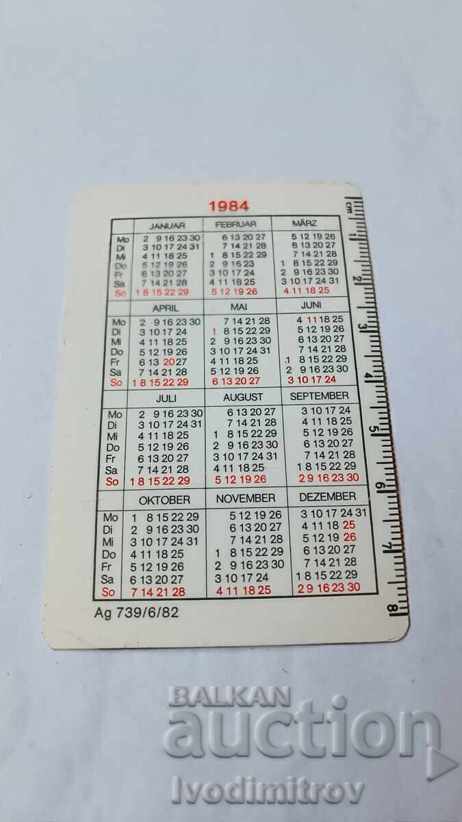 Calendar ORWO Chrom Color 1984 cu preț € 0.49 | 0.96 BGN